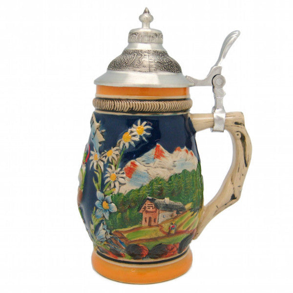 German Bier Fest Engraved Stein Metal Lid - ScandinavianGiftOutlet