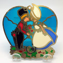 Kissing Couple in Blue Heart Shaped Sun Catcher - ScandinavianGiftOutlet