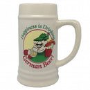 Ceramic Beer Stein Happiness Drinking German - ScandinavianGiftOutlet