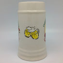 Ceramic Beer Stein Happiness Drinking German - ScandinavianGiftOutlet