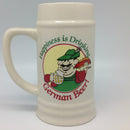 Ceramic Beer Stein Happiness Drinking German - ScandinavianGiftOutlet