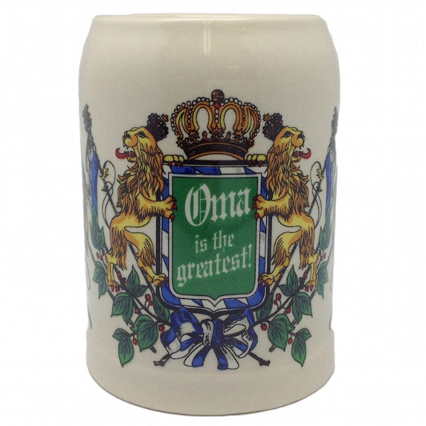 Ceramic Beer Stein German Gift For Oma - ScandinavianGiftOutlet
