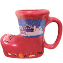 German Ceramic Red Mug Gluhwein Cup - ScandinavianGiftOutlet