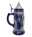.75L Eagle Metal Medallion Engraved Beer Stein with Metal Lid - ScandinavianGiftOutlet