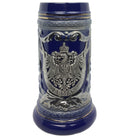 .75L German Eagle Metal Medallion Engraved Ceramic Beer Stein - ScandinavianGiftOutlet