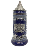 Raised Relief .75L Lidded Beer Stein & Bayern Metal Medallion - ScandinavianGiftOutlet