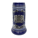 Raised Relief .75L Ceramic Beer Stein & Bayern Metal Medallion - ScandinavianGiftOutlet