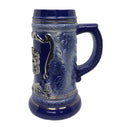 Raised Relief .75L Ceramic Beer Stein & Bayern Metal Medallion - ScandinavianGiftOutlet
