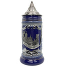 German Village Medallion .75L Engraved Stein Mug with Lid - ScandinavianGiftOutlet