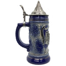 German Village Medallion .75L Engraved Stein Mug with Lid - ScandinavianGiftOutlet