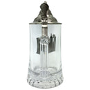 Cool Beer Glass .5L with Lid and German Village Medallion - ScandinavianGiftOutlet