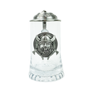 .5L Glass Lidded Mug Viking Medallion Glass - ScandinavianGiftOutlet