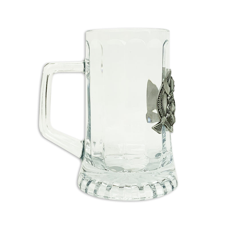 .5L Glass Mug Viking Medallion Glass - ScandinavianGiftOutlet
