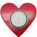 Scandinavian Heart Candle Votive Red - ScandinavianGiftOutlet