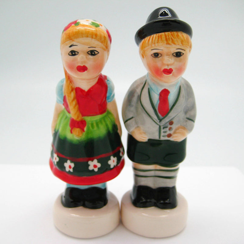 Ceramic Salt and Pepper Shakers German Couple - ScandinavianGiftOutlet
