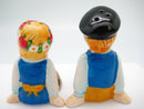 Vintage Salt and Pepper Shakers Swedish Sitting Couple - ScandinavianGiftOutlet