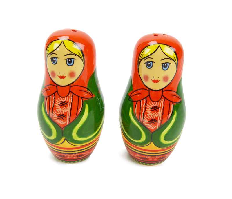 Collectible Salt and Pepper Set Russian Nesting Doll - ScandinavianGiftOutlet