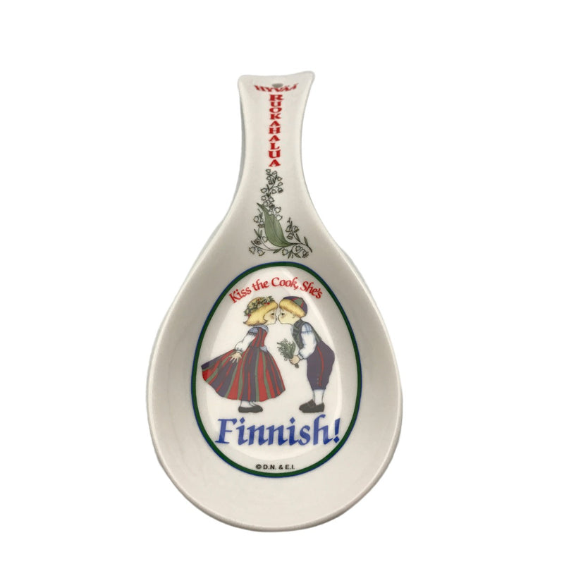 Kitchen Spoon Rest Finnish Gift (Hyvaa Roukahalua)