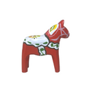 Large Red Swedish Dala Horse Wood Figurine