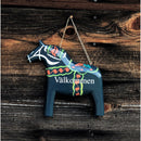 Wood Blue Dala Horse Entryway Sign - ScandinavianGiftOutlet