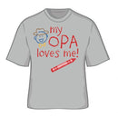 German Children's My Opa Loves Me T Shirt - ScandinavianGiftOutlet