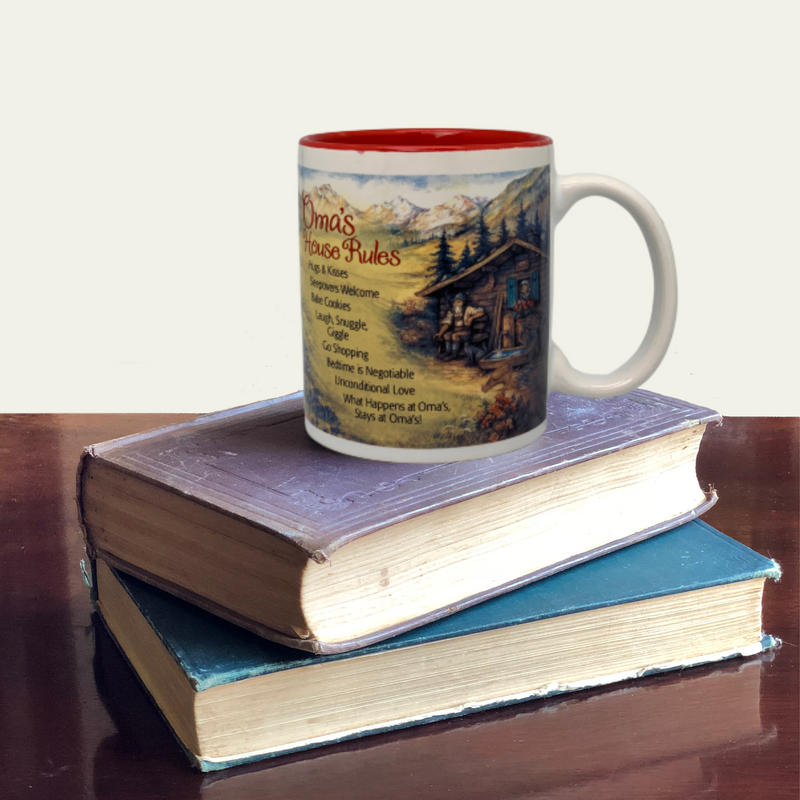 "Oma's House Rules" Coffee Mug - ScandinavianGiftOutlet