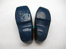 Wooden Shoe Party Favor Blue Clogs w/ Flower Design - ScandinavianGiftOutlet