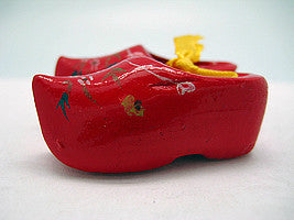 Wooden Shoe Party Favor Clogs with handpainted Flower Design - ScandinavianGiftOutlet