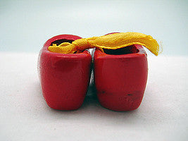 Wooden Shoe Party Favor Clogs with handpainted Flower Design - ScandinavianGiftOutlet