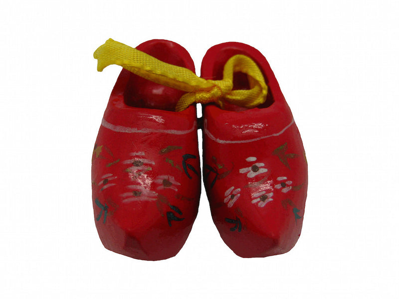 Wooden Shoe Party Favor Clogs with handpainted Flower Design - ScandinavianGiftOutlet