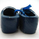 German Wooden Shoes Blue Edelweiss - ScandinavianGiftOutlet