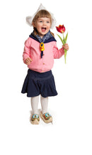 Decorative Dutch Shoe Clogs w/ Windmill and Tulips Design-7" - ScandinavianGiftOutlet