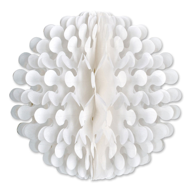14" White Tissue Flutter Ball Party Decorations - ScandinavianGiftOutlet