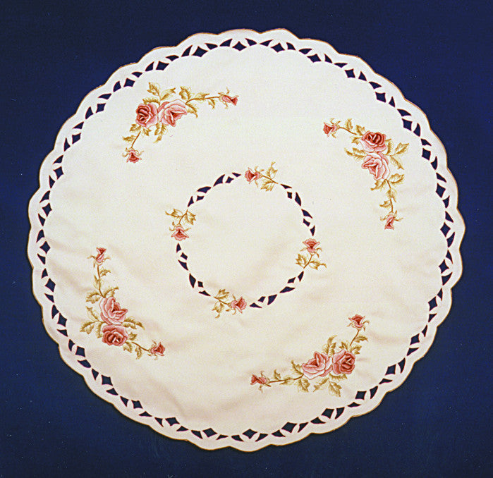Elegant Table Linen 36" Rose Round Table Linen - ScandinavianGiftOutlet