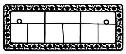 Tile German House Numbers Metal Frame - ScandinavianGiftOutlet