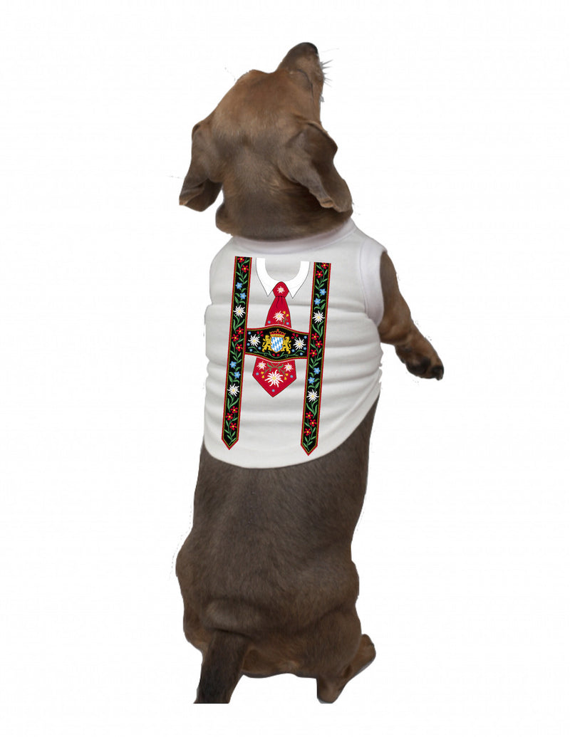 German Dog Tee Shirt: Lederhosen - ScandinavianGiftOutlet